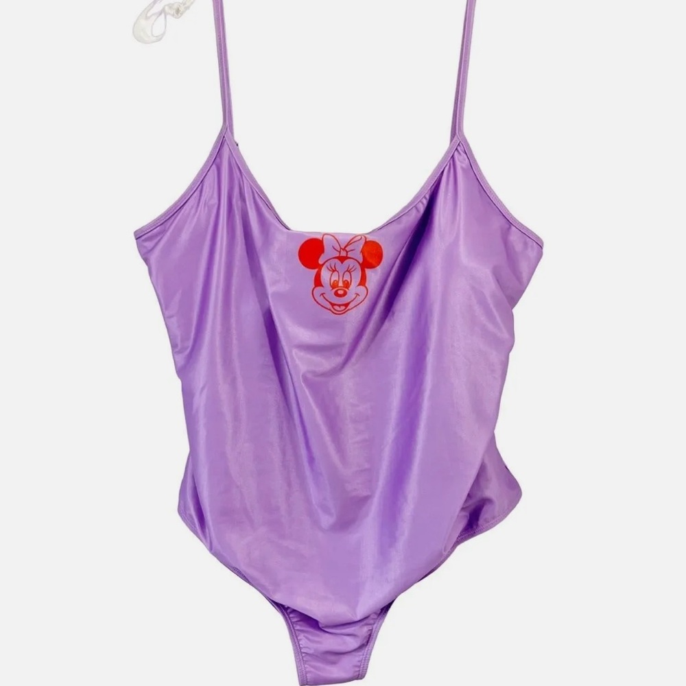 Disney Minnie Mouse One‎ Piece Swimsuit Women’s Sz L